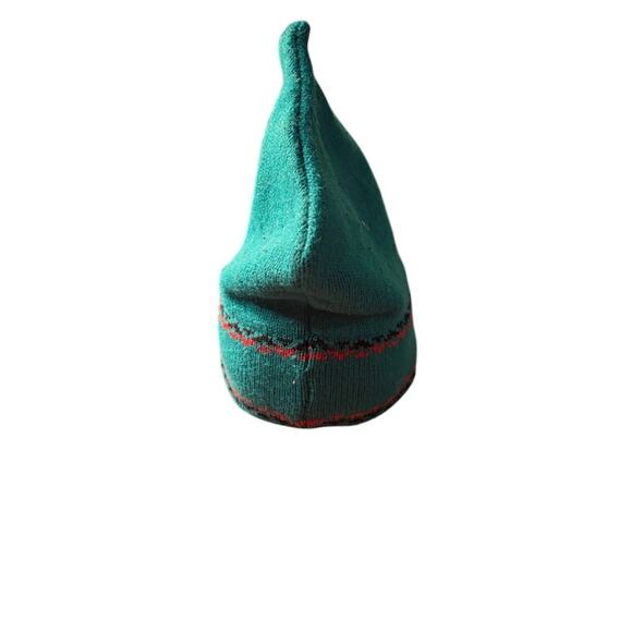 Vintage 80s Attitash Mountain Ski Hat Winter Beanie Turquoise Blue Knit - Picture 4 of 8
